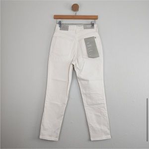 NWT Everlane The Original Cheeky Crop Jeans in Ecru size 26